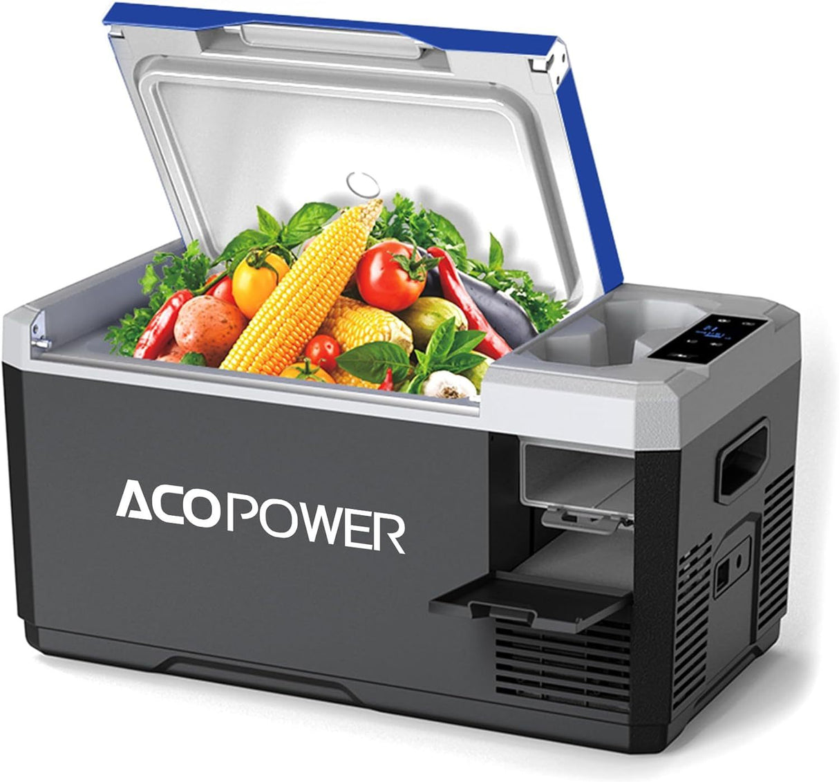 Portable Car Cooler with DC Compressor - White