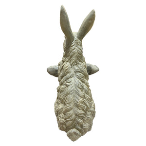 Magnesium Oxide Bunny Statue Holding Decor