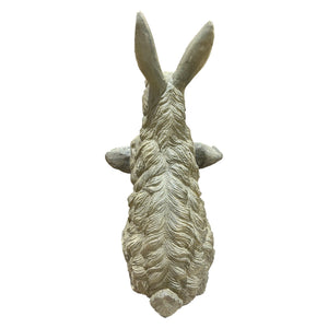 Magnesium Oxide Bunny Statue Holding Decor