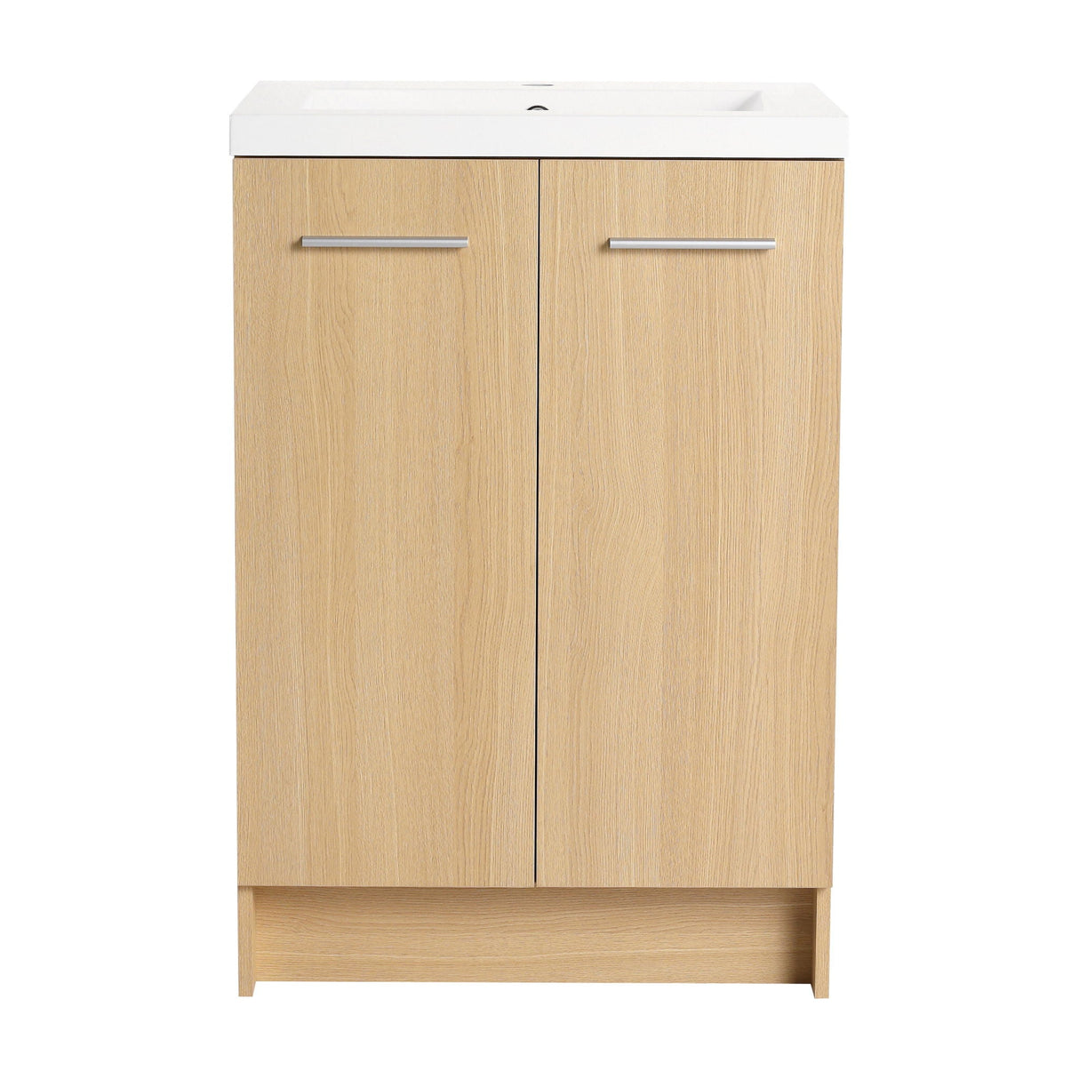 Floating Bathroom Vanity With Sink, Wall Mounted Double Door Storage
