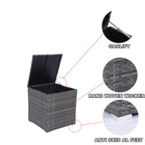 8 Piece Patio Sectional Wicker Rattan Outdoor Sofa Set with Storage Box