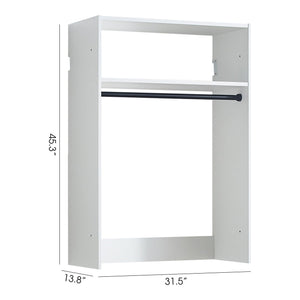 Devi - Wall Mounted Wood Closet System