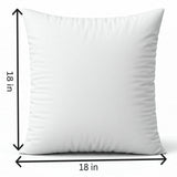 18"x18" Square Throw Pillow | Botanical Fruit Pattern | Soft Cotton Blend | 2 Insert Options | Neutral Colors