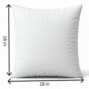 18" x18" Square Throw Pillow Jacquard Floral Chenille  2 sizes of  Insert options