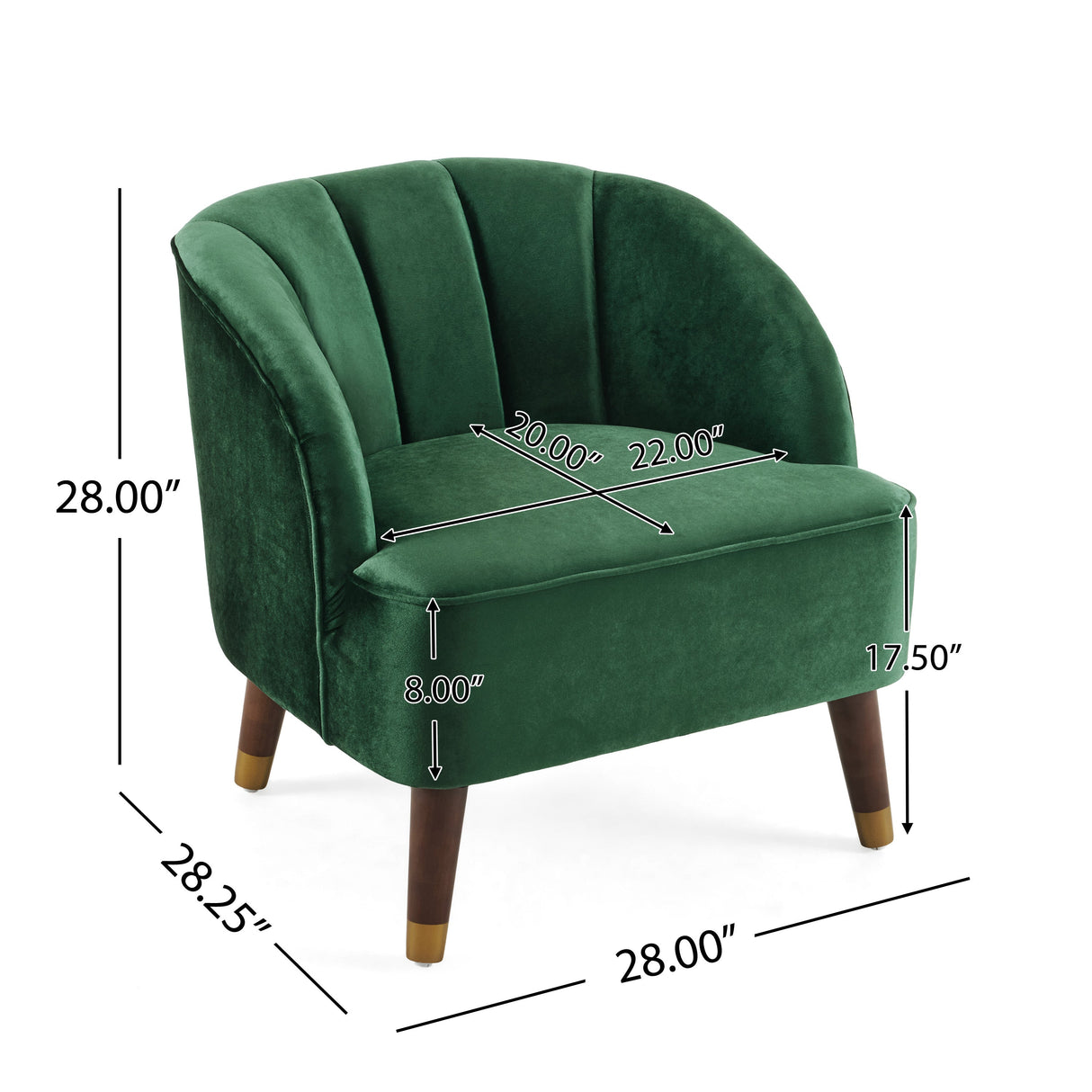 Upholstered Barrel Accent Chair