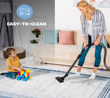 NAAR MARFI Collection Bordered Non-Shedding and Stain Resistant Area Rug