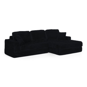 Modern Minimalist L Shape Modular Sectional Sofa, Couch