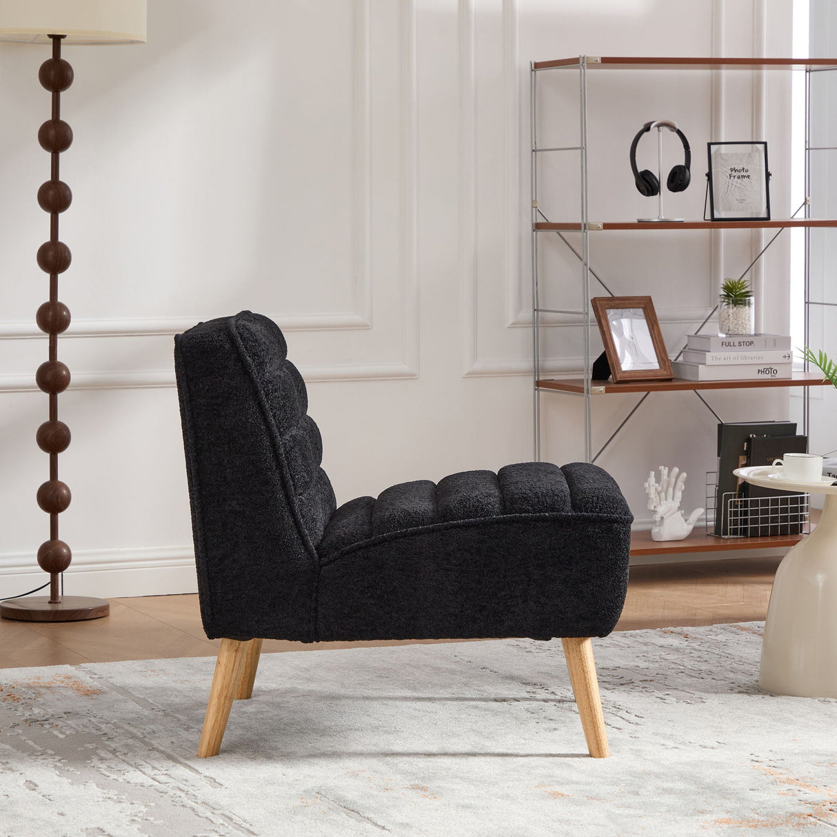 Upholstered Armless Accent Chair