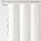 Coastal Chic Scalloped Edge Shower Curtain