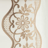 Scalloped Edge Lace Border Window Curtain Panel