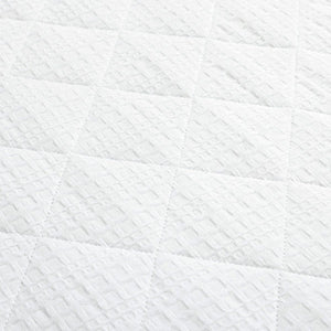 Haniya Solid Waffle Woven Cotton Textured Quilt Set