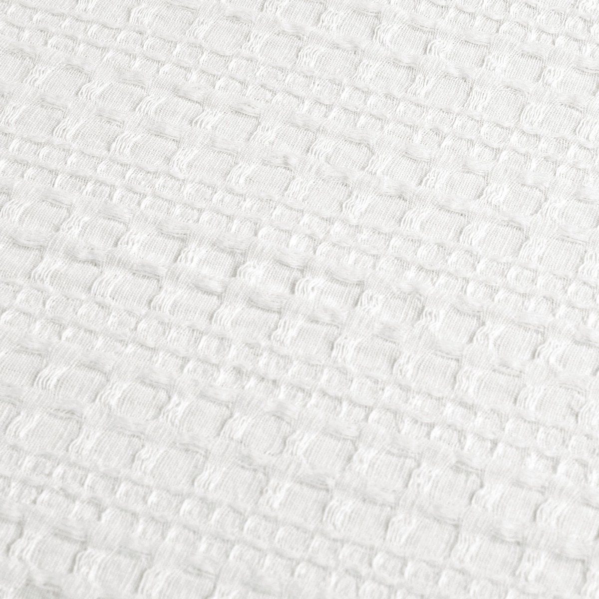 Haniya Solid Waffle Woven Cotton Textured Duvet Cover Set