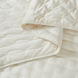 Haven Velvet Embroidered Stitch Cozy Super Soft Quilt 3 Piece Set