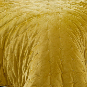 Haven Velvet Embroidered Stitch Cozy Super Soft Quilt 3 Piece Set