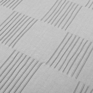 Sorano Chambray Textured Jacquard Cotton Duvet Cover 3 Piece Set