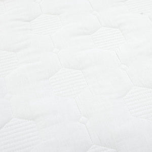 Hexagon Honeycomb Textured Cotton Quilt 3 Piece Set
