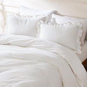 Reyna Contrast Edge Cotton Duvet Cover Set