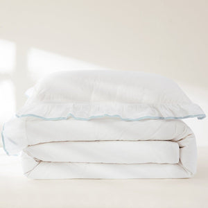 Reyna Contrast Edge Cotton Duvet Cover Set