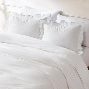 Reyna Contrast Edge Cotton Duvet Cover Set