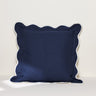 Coastal Chic Scalloped Edge Throw Pillow Cover