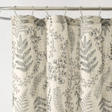 Botanical Dreams Linen Textured Shower Curtain