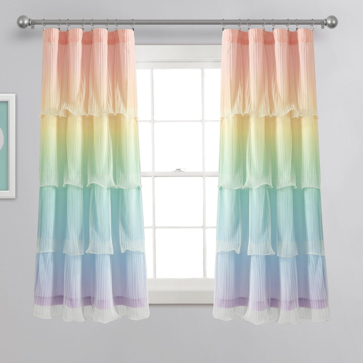 Rainbow Ombre Nerina Window Curtains