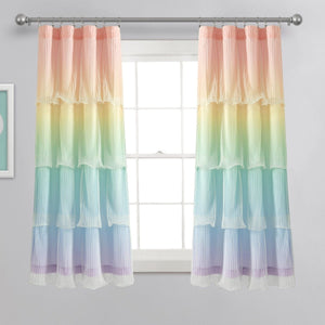 Rainbow Ombre Nerina Window Curtains