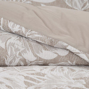 Bali Tropical Leaves Gauze Jacquard Duvet Cover Set