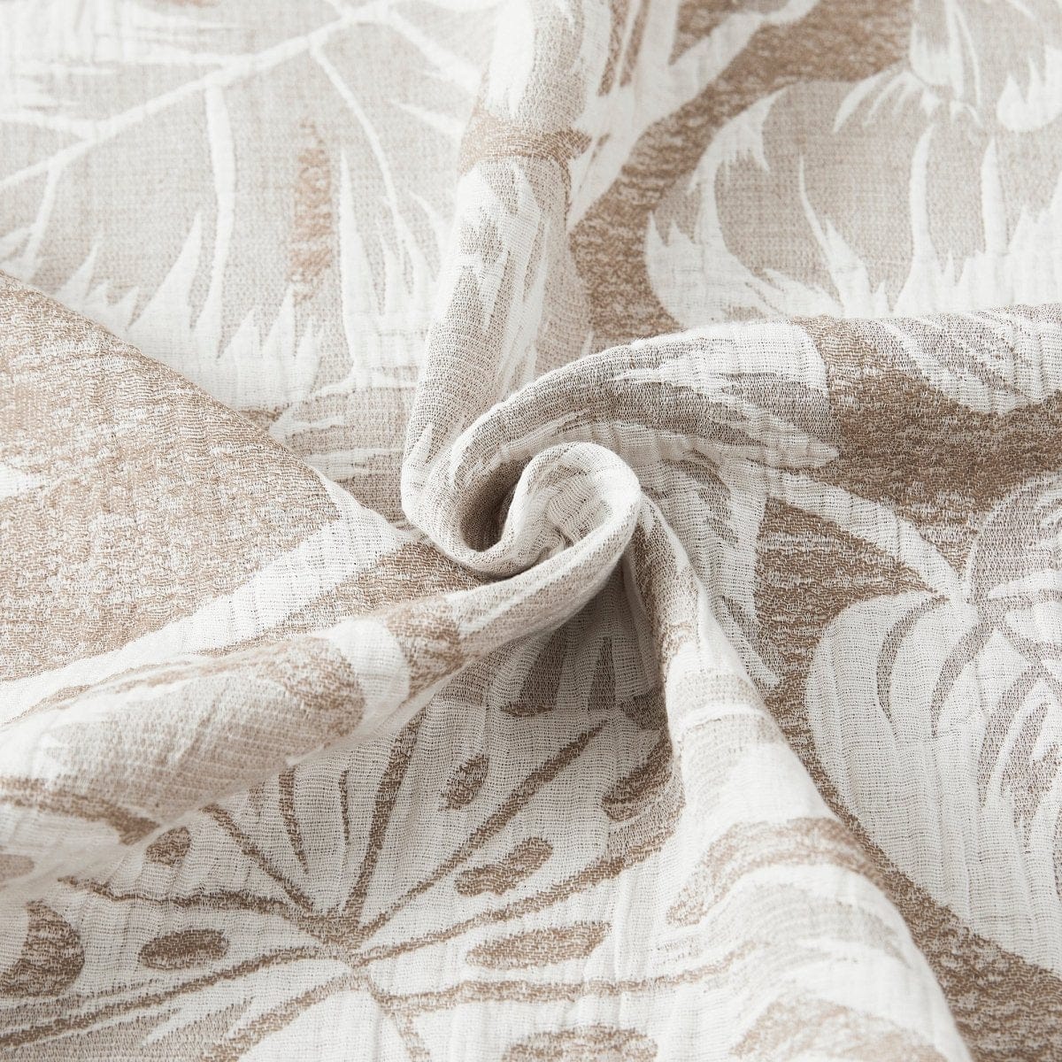 Bali Tropical Leaves Shower Curtain