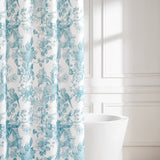 Bird And Hydrangea Toile Shower Curtain
