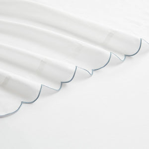 Coastal Chic Scalloped Edge Cotton Sheet Set
