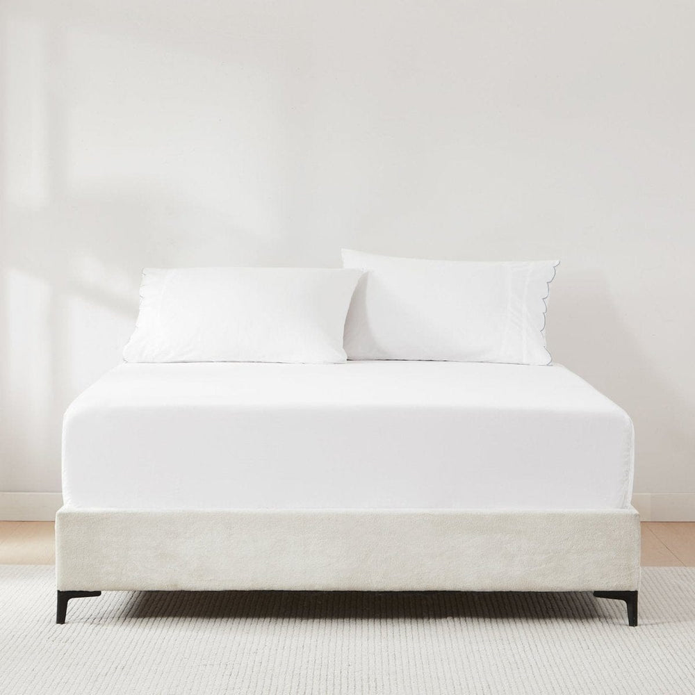 Coastal Chic Scalloped Edge Cotton Sheet Set