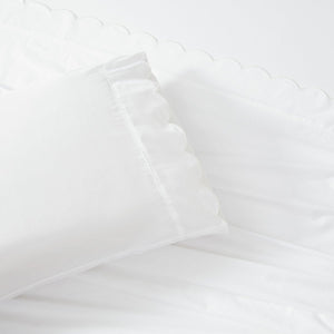 Coastal Chic Scalloped Edge Cotton Sheet Set