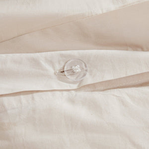 Doris Eyelet Inset Trim Cotton Duvet Cover Set