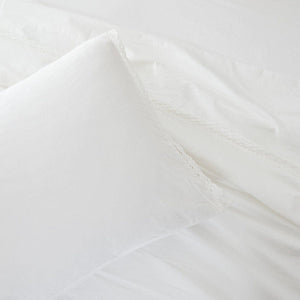 Evelyn Lace Trim Cotton Sheet Set