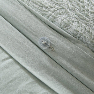 Floral Jacobean Gauze Jacquard Duvet Cover Set