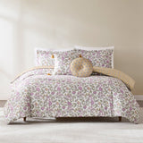 Lillian Block Print Reversible Comforter Set 5Pc