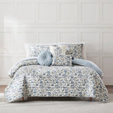 Lillian Block Print Reversible Quilt 6 Set