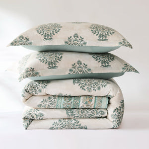 Sofia Flower Block Bouquet Cotton Comforter Set