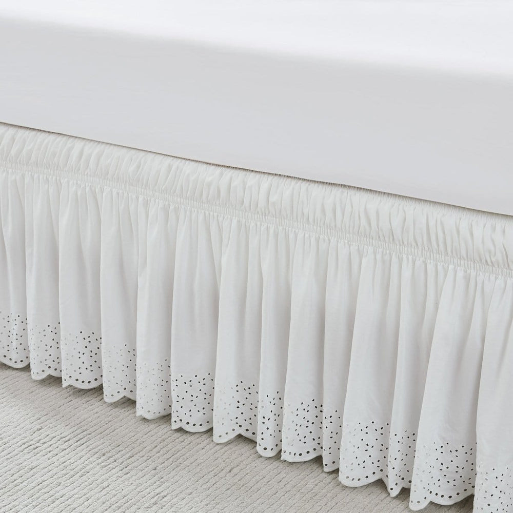 Vintage Eyelet Bed Skirt
