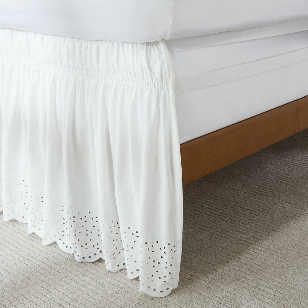 Vintage Eyelet Bed Skirt