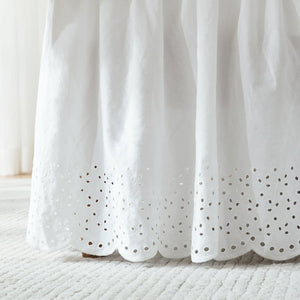 Vintage Eyelet Bed Skirt