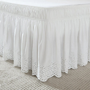 Vintage Eyelet Bed Skirt