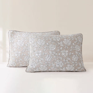 Zara Floral Block Reversible Cotton Quilt Set