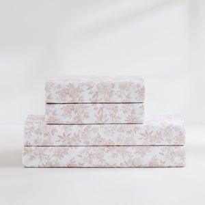 Peony Toile Cotton Sheet Set