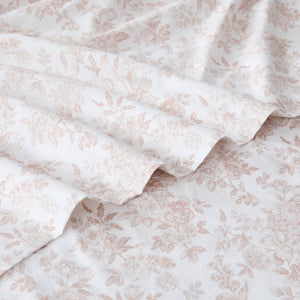 Peony Toile Cotton Sheet Set