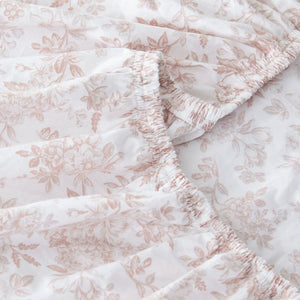 Peony Toile Cotton Sheet Set