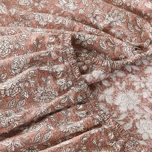 Zara Floral Block Cotton Sheet Set