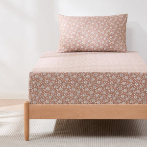 Zara Floral Block Cotton Sheet Set
