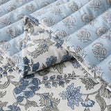 Lillian Block Print Reversible Quilt 6 Set